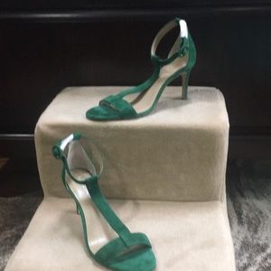 Ann Taylor - Emerald Green Demi Suede Sandal